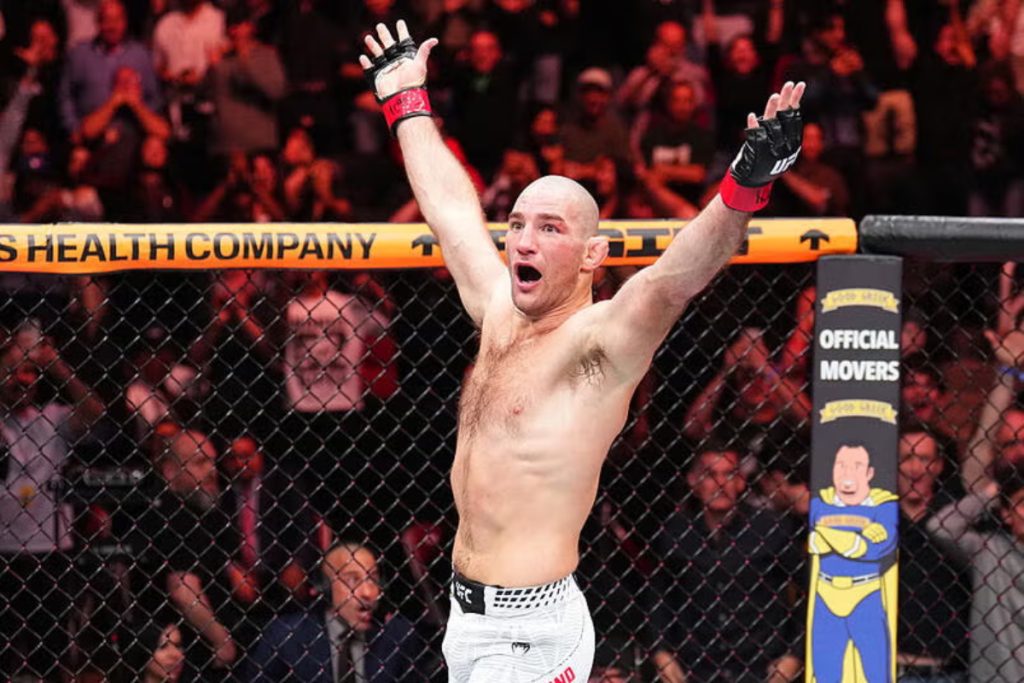Sean Strickland victory pose