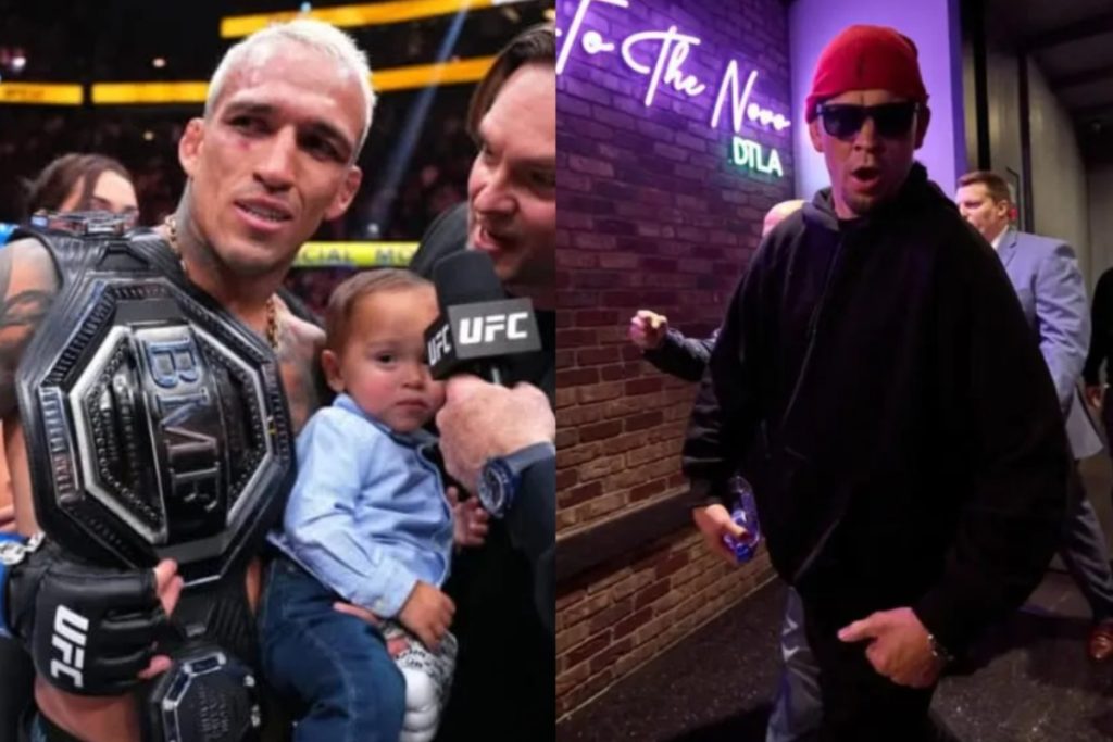 Charles Oliveira and Nate Diaz