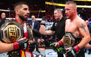 Ilia Topuria and Justin Gaethje