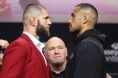 Jiri Prochazka and Carlos Ulberg staredown