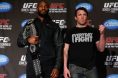 Jon Jones and Chael Sonnen during UFC 159 presser
