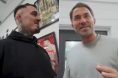 Tom Aspinall and Eddie Hearn leg kick