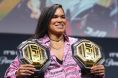 Amanda Nunes during UFC 324 press conference