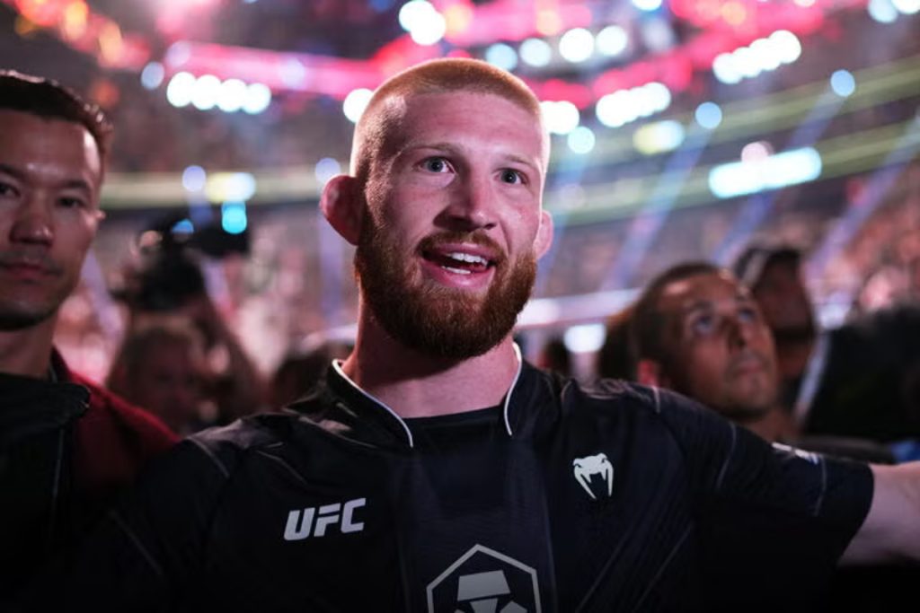 Bo Nickal celebrates UFC win