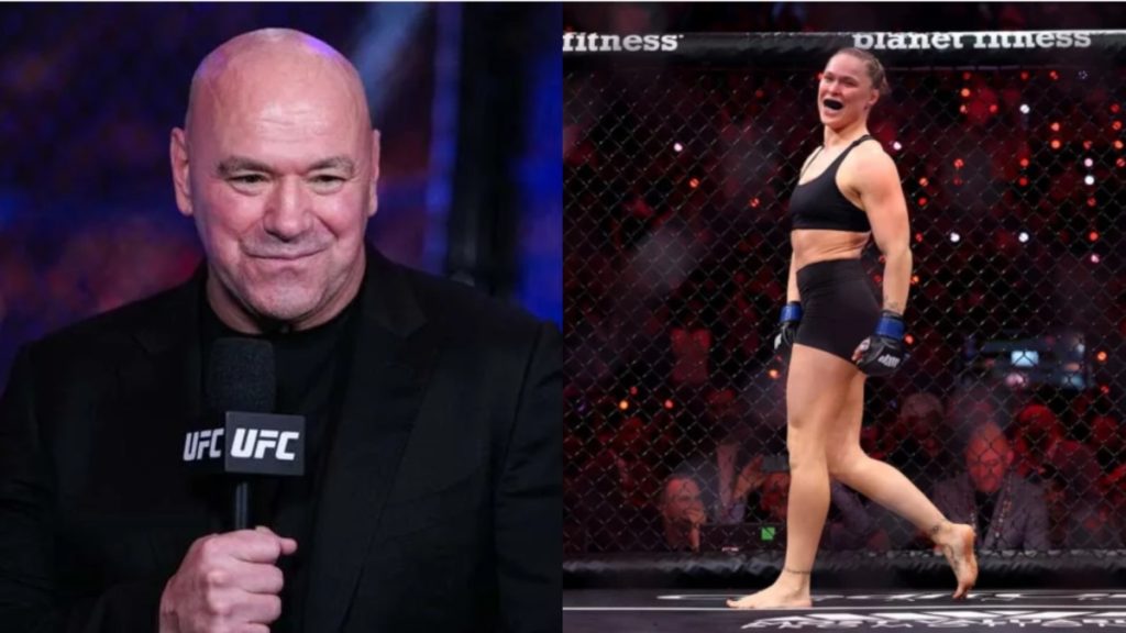 Dana White and Ronda Rousey