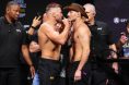 Dricus du Plessis and Sean Strickland staredown before UFC 312