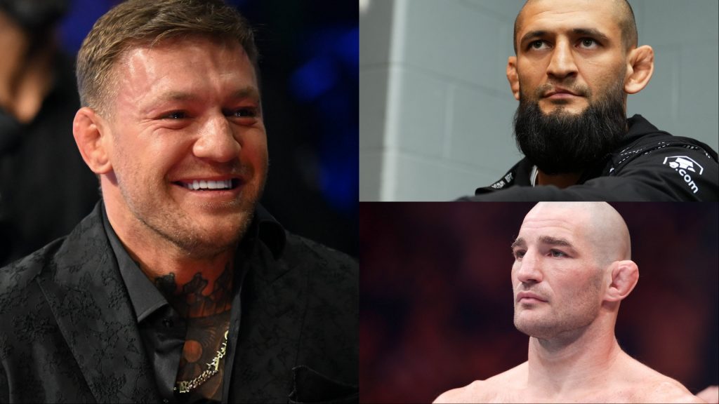 Conor McGregor, Sean Strickland and Khamzat Chimaev