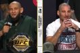 Khamzat Chimaev and Sean Strickland at the UFC 328 presser