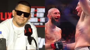 Nate Diaz opposite Khamzat Chimaev and Sean Strickland