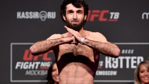 Zabit Magomedsharipov at the UFC Moscow ceremonial weigh-in