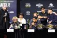 Ilia Topuria and Josh Hokit at the UFC White House press conference