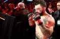 Mike Perry exits the arena after defeating Nate Diaz at Rousey vs. Carano