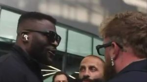 Francis Ngannou and Jake Paul