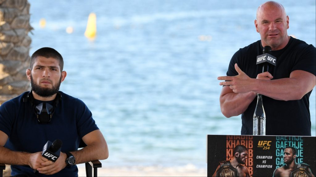 Khabib Nurmagomedov and Dana White