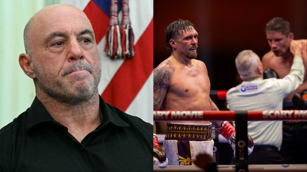 Joe Rogan, Rico Verhoeven and Oleksandr Usyk