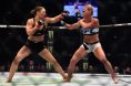 Ronda Rousey and Holly Holm at UFC 193