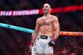 Sean Strickland celebrates UFC win
