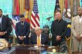 UFC champs Ilia Topuria and Alex Pereira visit Donald Trump