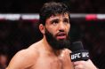 Arman Tsarukyan speaks during UFC post-fight interview