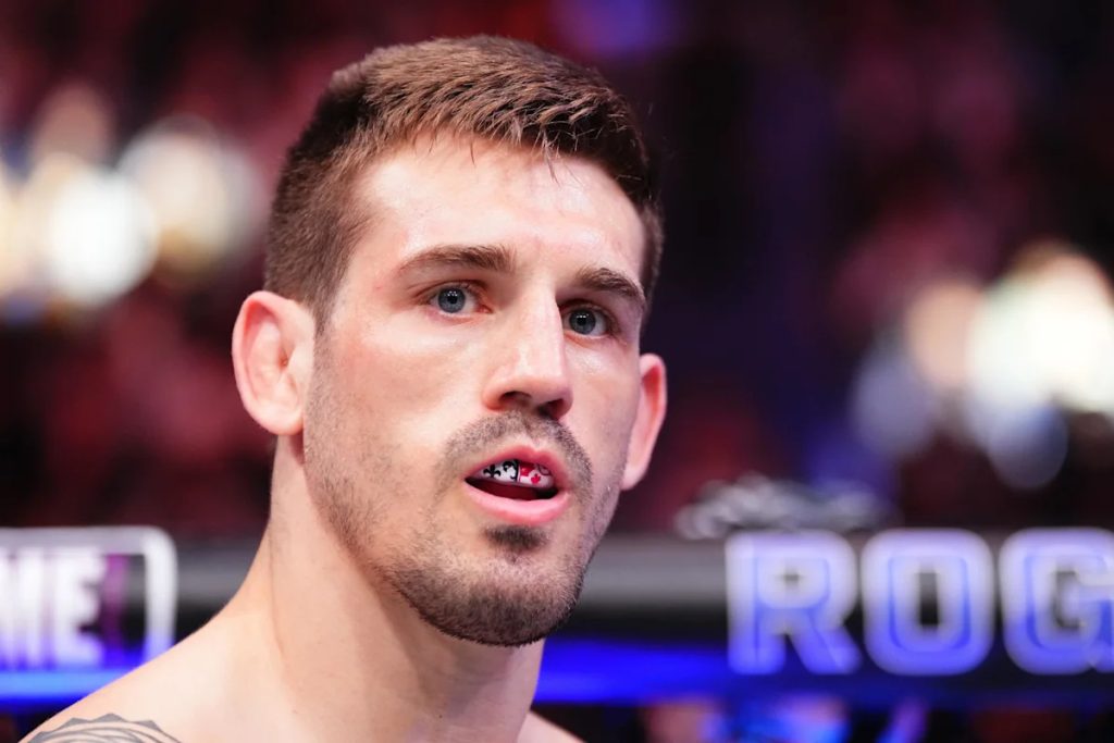 Brendan Allen stares down opponent inside UFC Octagon