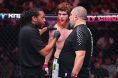 Herb Dean warns Shara Bullet to stop fouling during UFC Baku