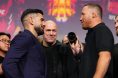 Ilia Topuria and Justin Gaethje face off ahead of UFC Freedom 250