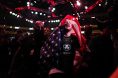 Justin Gaethje walks out of arena after UFC win