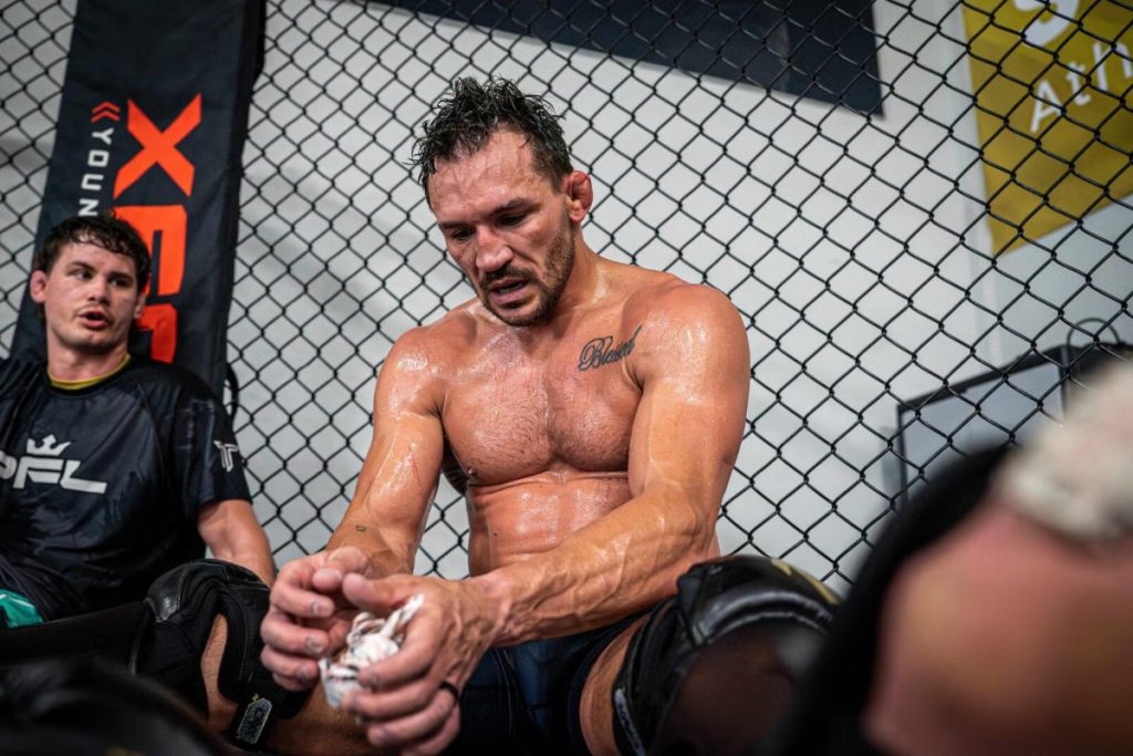 Michael Chandler following a sparring session
