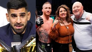 Ilia Topuria and Justin Gaethje