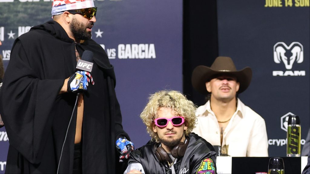 Josh Hokit and Sean O'Malley at a UFC press conference