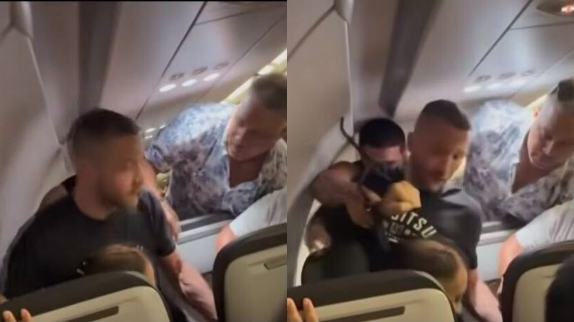 VIDEO | Former MMA fighter Josh Longood restrains unruly Frontier Airlines passenger