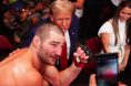 Sean Strickland with U.S. President Donald Trump at UFC 302