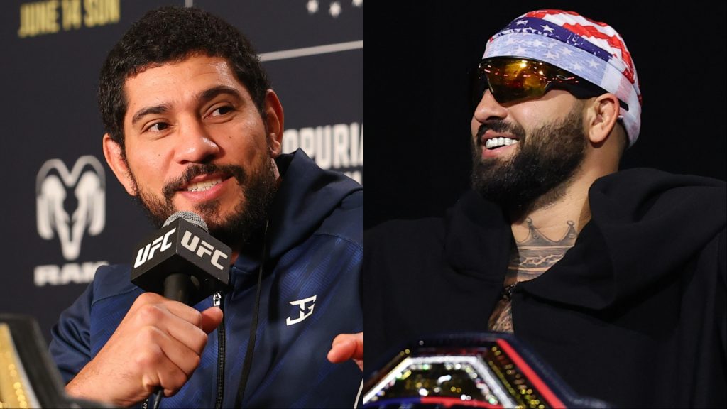 Alex Pereira and Josh Hokit at UFC Freedom 250 media day