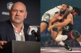 Dana White, Khamzat Chimaev and Dillon Danis