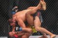 Tagir Abdullayev punches Jefferson Nascimento during a grappling exchange