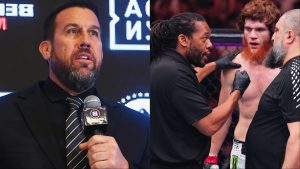 'Big' John McCarthy and referee Herb Dean