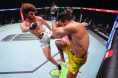 Shara Bullet delivers a kick to Michel Pereira at UFC Baku