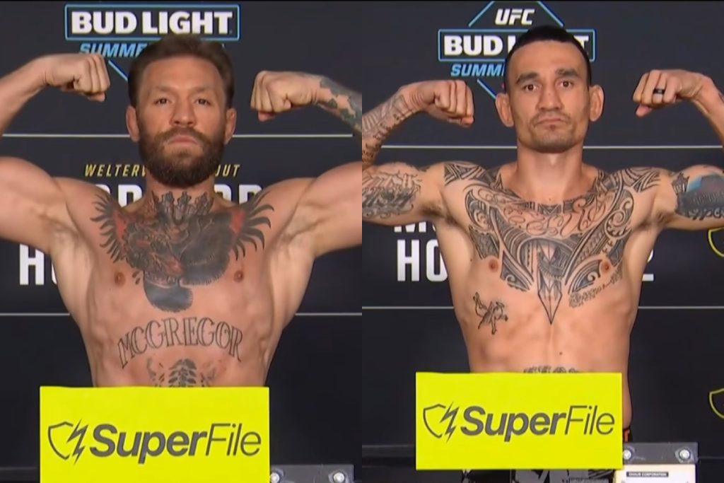 Conor McGregor and Max Holloway make weight for UFC 329 rematch