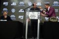 Conor McGregor berates Khabib Nurmagomedov during a UFC 229 press conference