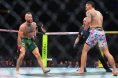 Conor McGregor injures his right knee during the UFC 329 main event against Max Holloway