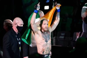 Conor McGregor makes his walkout at UFC 257