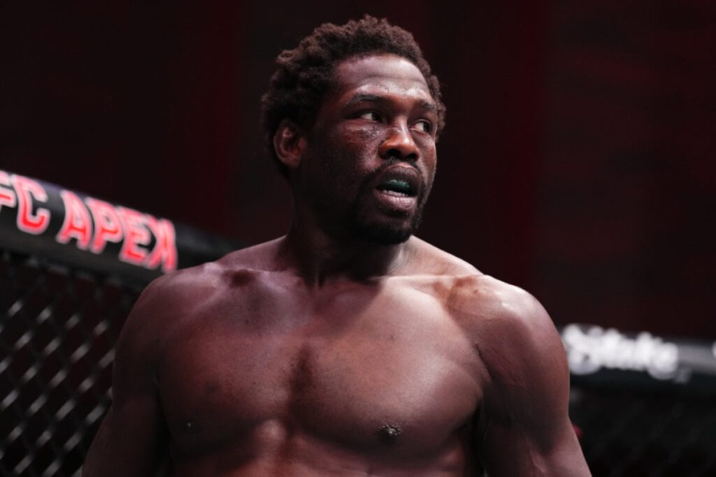 Jared Cannonier enters the UFC Apex for a fight