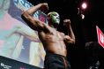 Kamaru Usman attends ceremonial weigh-ins for UFC OKC bout against Dricus du Plessis