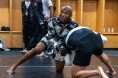 Kamaru Usman drills final warmup before fighting Dricus du Plessis at UFC OKC
