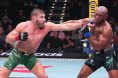 Kamaru Usman gets punched by Dricus du Plessis during his UFC OKC loss