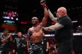 Kamaru Usman has his hand raised after defeating Joaquin Buckley at UFC Atlanta