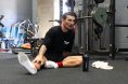 Max Holloway getting reps in the gym before fight night