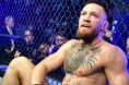 Conor McGregor in the Octagon after his fight at UFC 264