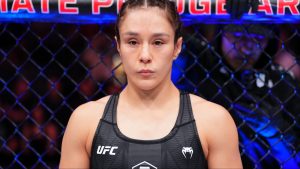 Alexa Grasso enters the Octagon at UFC Seattle