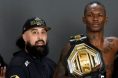 Israel Adesanya and head coach Eugene Bareman